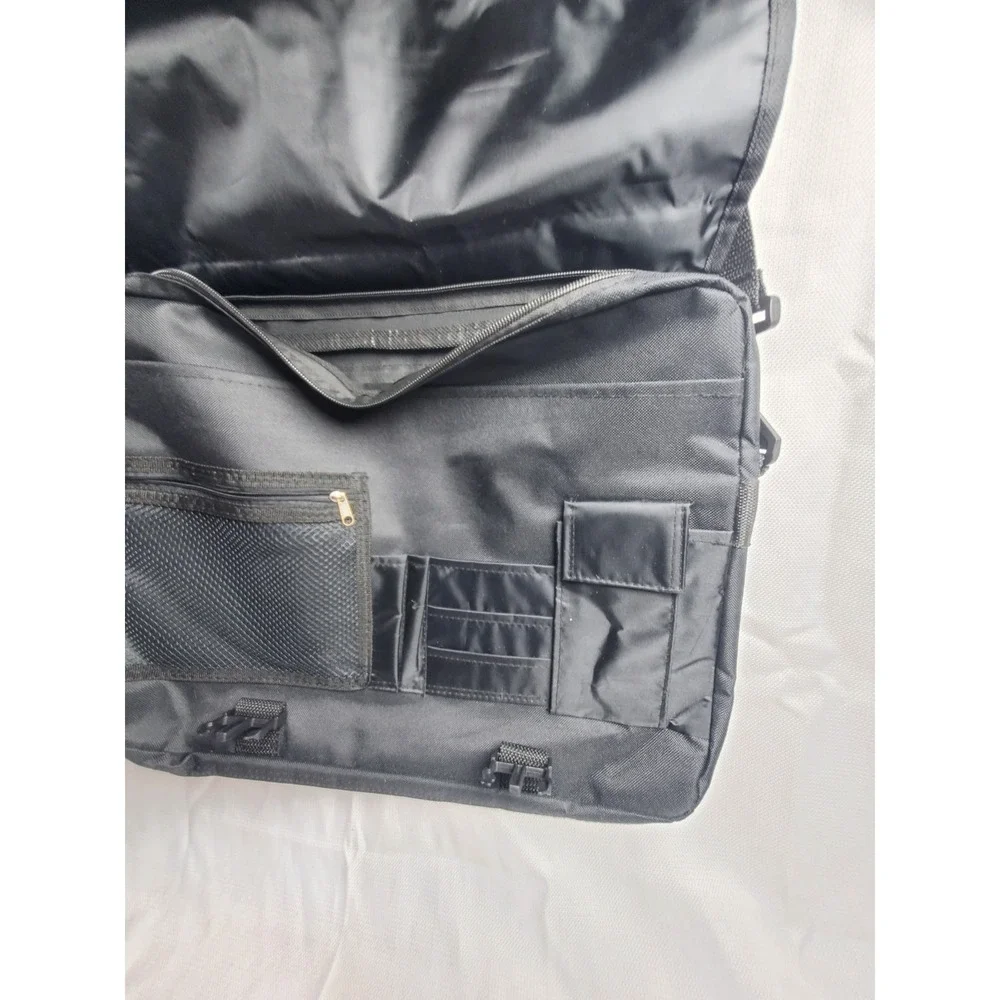 Leeds MDP Logo Travel Messenger Black Travel Bag